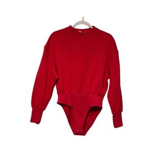 Stefania 100% cotton Crewneck Sweatshirt Bodysuit Medium Made in USA